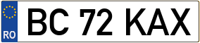 Trailer License Plate